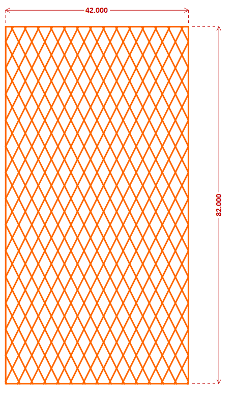 1/4in Dual Color | Diamond Pattern (Small) | TopDek HDPE/EVA Foam Sheet