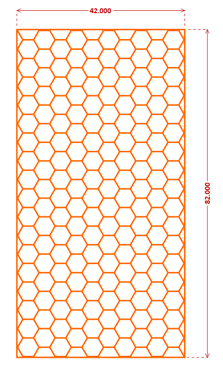 1/4in - Dual Layer [2 color] Honeycomb Pattern (Small) | TopDek HDPE/EVA Foam Sheet