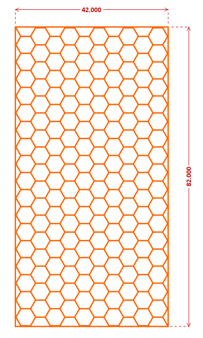 1/4in - Dual Layer [2 color] Honeycomb Pattern (Small) | TopDek HDPE/EVA Foam Sheet