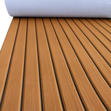 1/4in Dual Layer [2 Color] 2in Classic Teak Pattern | TopDek HDPE/EVA Foam Sheet