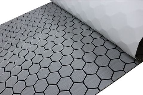 1/4in - Dual Layer [2 color] Honeycomb Pattern (Large) | TopDek HDPE/EVA Foam Sheet
